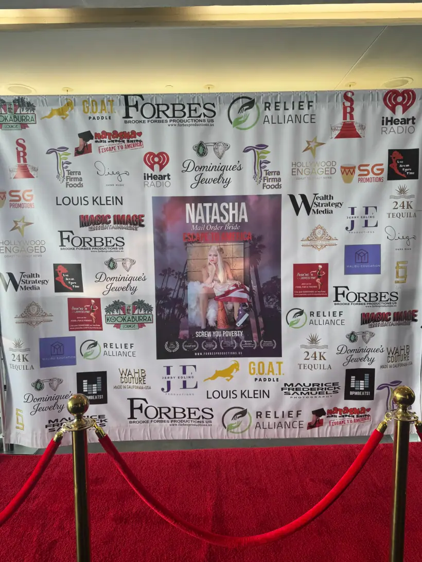Stained Red Carpet — Forbes Productions photograph