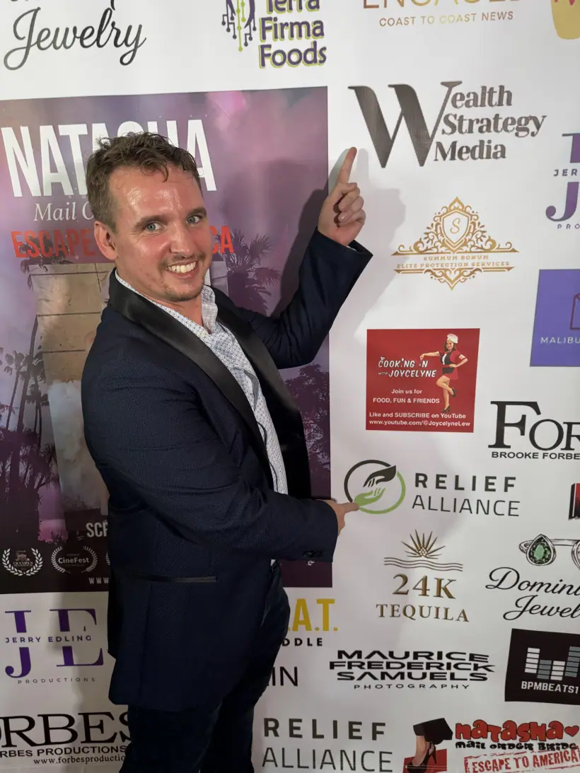 Stained Red Carpet — Forbes Productions photograph